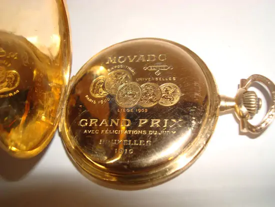 Movado Pocket Watch Yellow Gold Movado Pocket Watch Yellow Gold