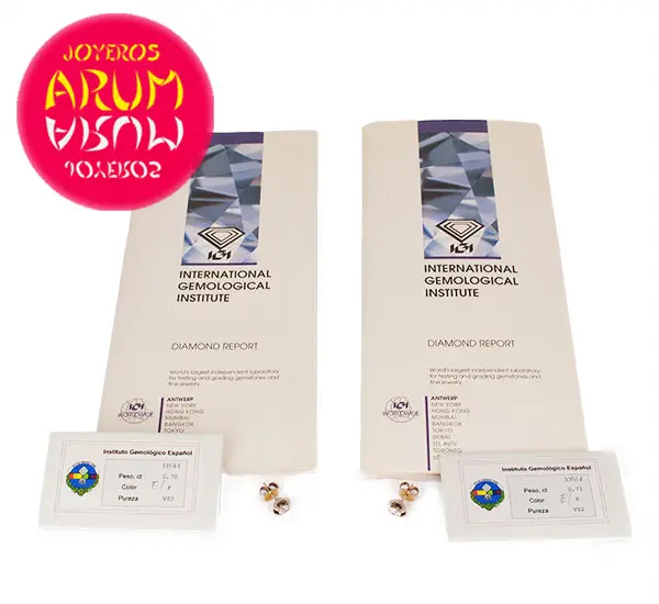 White Gold Earrings with Brilliants 1,41 cts. "SOLD"