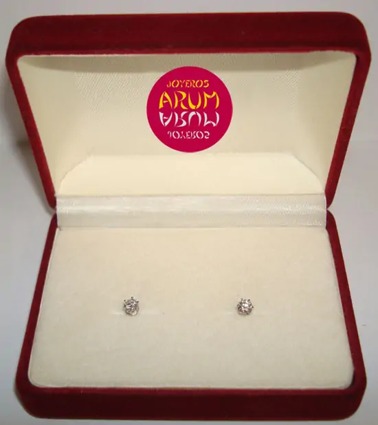 Earrings claw with brilliant 0,27 qts. "SOLD"