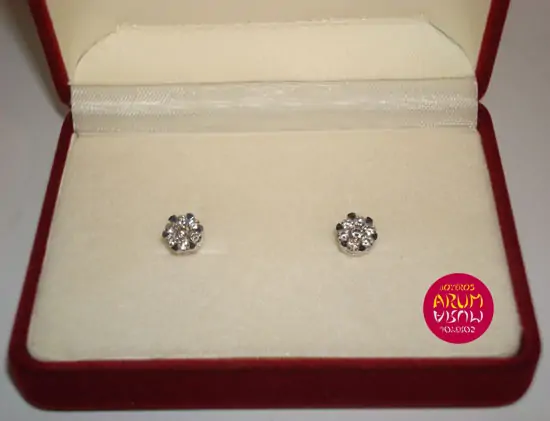 Earrings claw with brilliants 0,52 qts "SOLD"