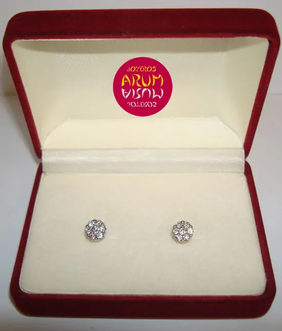 Earrings claw tih brilliants 0,65 qts "SOLD"