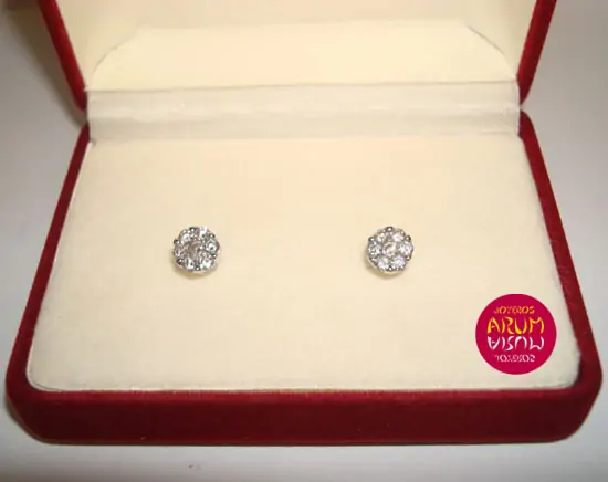 Earrings claw tih brilliants 0,65 qts "SOLD"