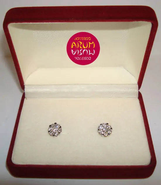 Earrings claw with brilliants 0,99 qts. "SOLD"