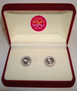 Two earrings in one brilliants pavé "SOLD"