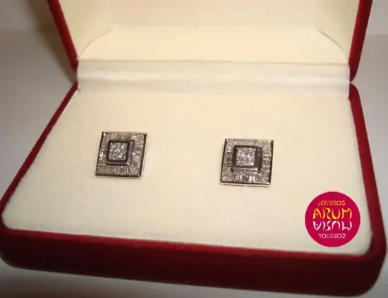 Two earrings in one with bagués and princess "SOLD"