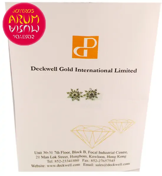 Flower White Gold Earrings with Brilliants RAJ276 "SOLD"