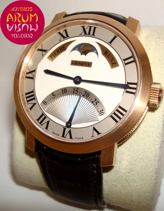 Pierre Kunz Retrograde Seconds Moonphase "SOLD"