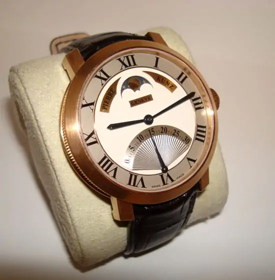 Pierre Kunz Retrograde Seconds Moonphase "SOLD"