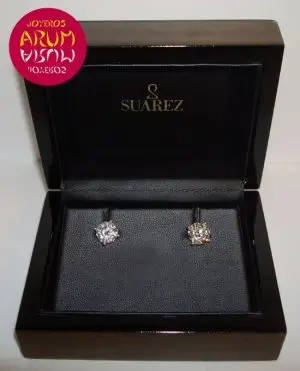 White gold earrings with brilliants 2.00 and 2.02 cts "SOLD"