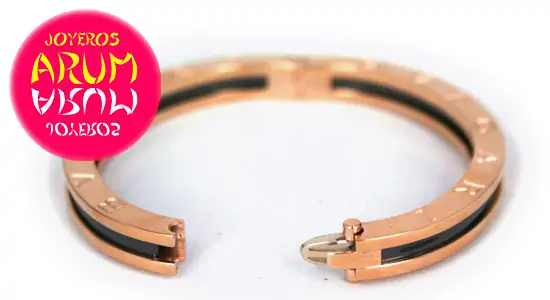 Bangle Bracelet B.ZERO1 Pink Gold Ceramic RAJ116 "SOLD"