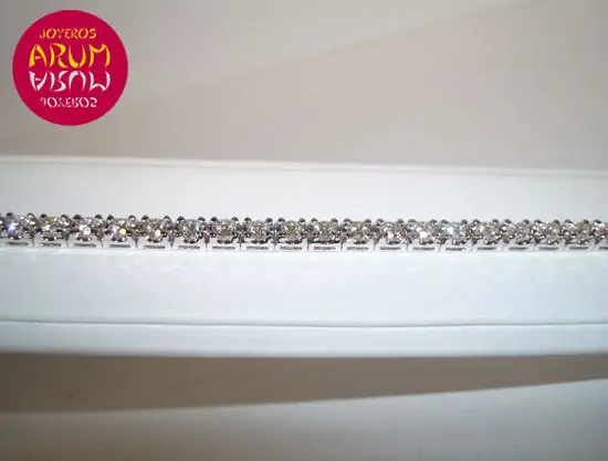 White gold bracelet with brilliants 4,24 ct "SOLD"