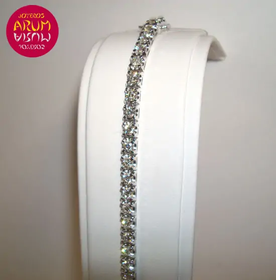 White gold bracelet with brilliants 4,24 ct "SOLD"
