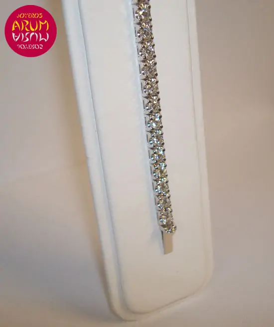 White gold bracelet with brilliants 4,24 ct "SOLD"