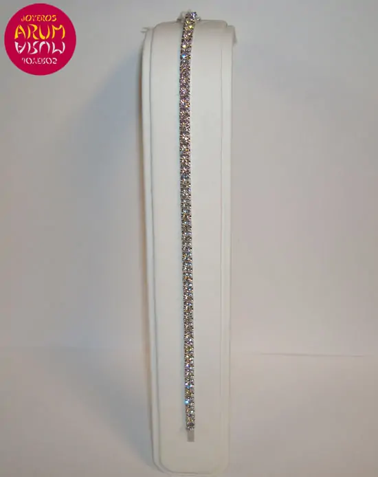 White gold bracelet with brilliants 4,24 ct "SOLD"
