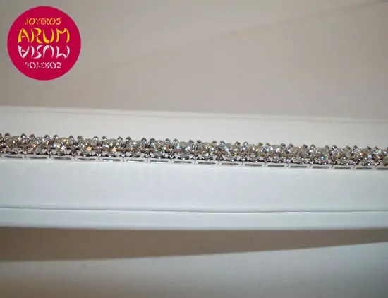 White gold bracelet with brilliants 7,44 ct "SOLD"