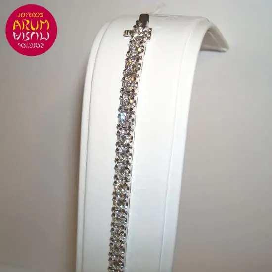 White gold bracelet with brilliants 7,44 ct "SOLD"