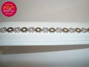 White gold bracelet with brilliants 0,75 ct