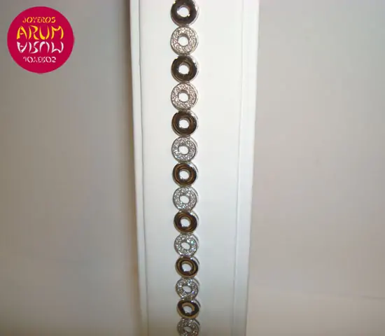 White gold bracelet with brilliants 0,75 ct