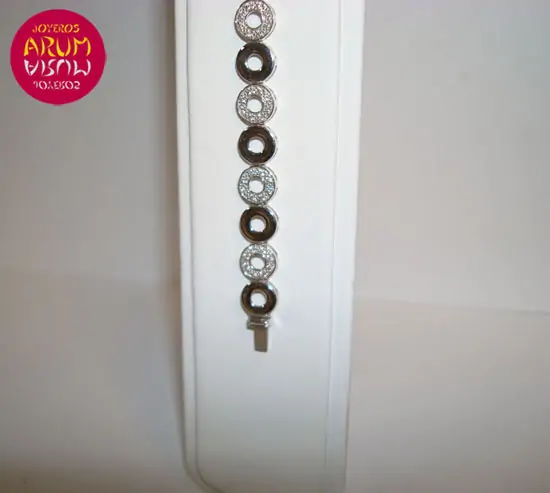 White gold bracelet with brilliants 0,75 ct