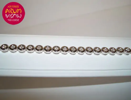 White gold bracelet with brilliants 1,28 ct "SOLD"