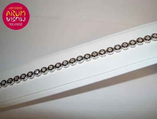 White gold bracelet with brilliants 1,28 ct "SOLD"
