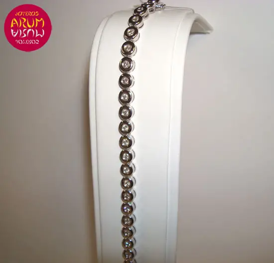 White gold bracelet with brilliants 1,28 ct "SOLD"