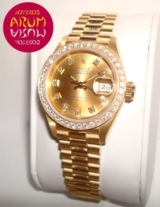 Rolex Datejust lady Gold & Brilliants RA918 "SOLD"