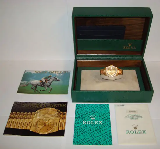 Rolex Datejust lady Gold & Brilliants RA918 "SOLD"