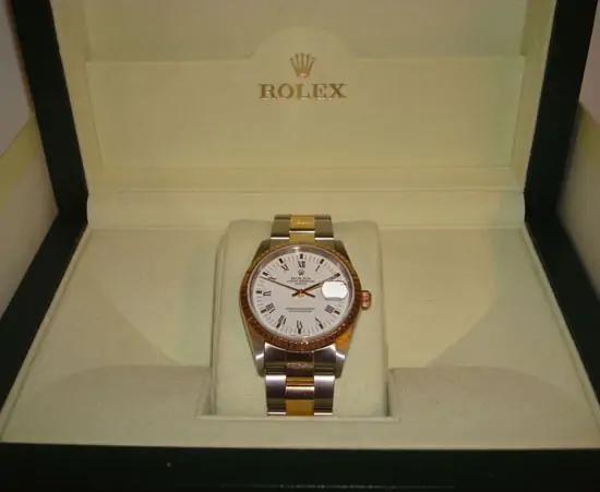 Rolex Date Steel & Gold "SOLD" Rolex Date Steel & Gold "SOLD"
