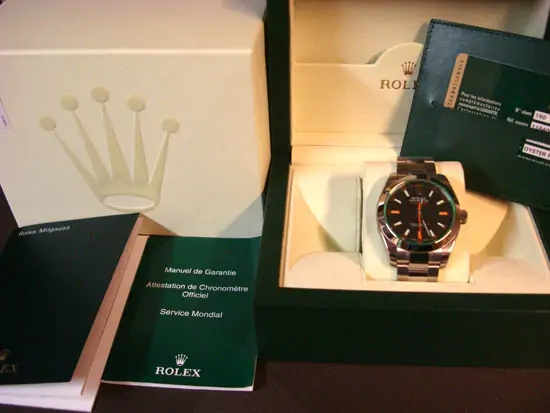 Rolex Milgauss Zafiro Verde "SOLD"