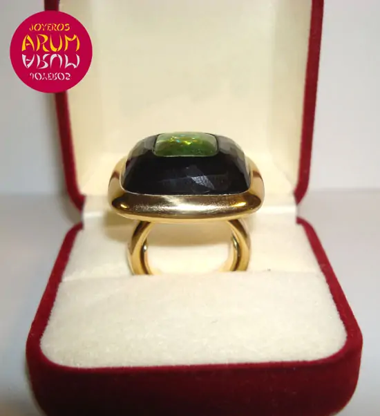 Pomellato Ring Onyx & Turmaline