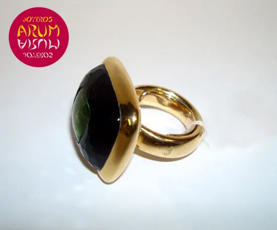 Pomellato Ring Onyx & Turmaline