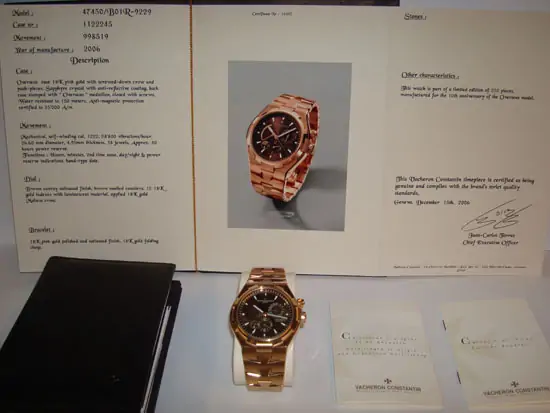 Vacheron Constantin Limited Edition "SOLD" Vacheron Constantin Limited Edition "SOLD"