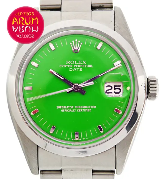 Rolex Date Green ARUM Ref. 3571/2 "SOLD"