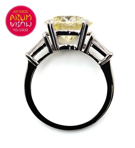 Brilliant 3,93 cts. in 18K gold white ring RAJ563/2 "SOLD"