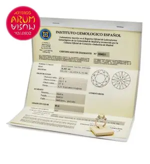 Brilliant 3,93 cts. in 18K gold white ring RAJ563/2 "SOLD"