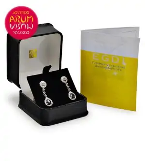 White Gold Earrings Topaz Sapphires and Diamons RAJ549/1 "SOLD"