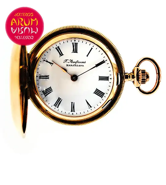 Pocket Watch 18K Gold F. Anfruns Shop Ref. 3685/383/2 Pocket Watch 18K Gold F. Anfruns Shop Ref. 3685/383/2