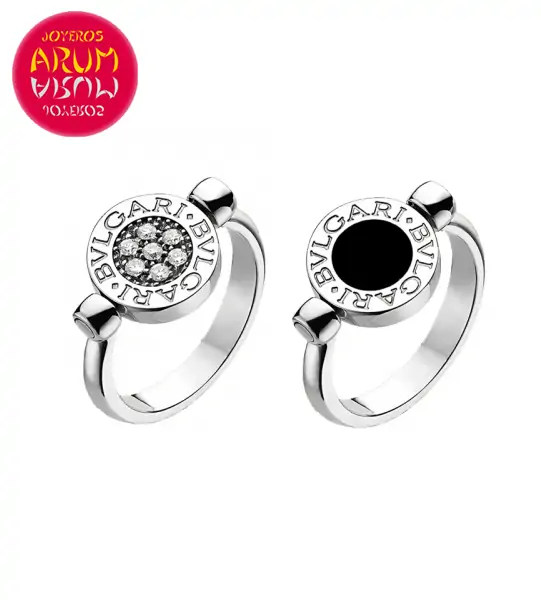 Bulgari Flip Ring with Diamonds & Onyx RAJ594 "SOLD"