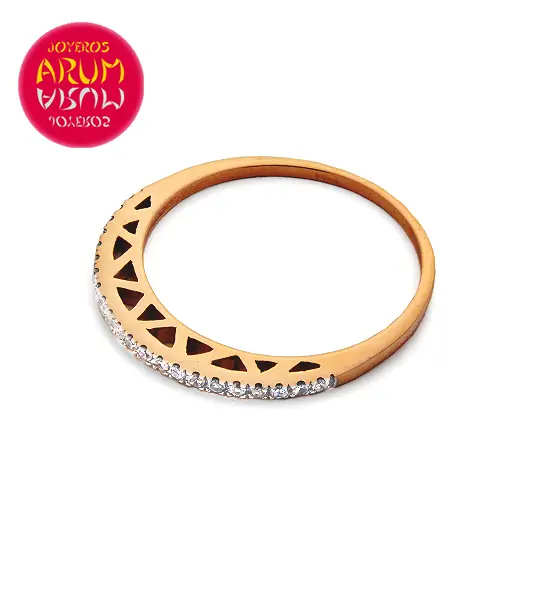 Ring 18K Rose Gold with Diamonds 0,11 ct RAJ436/1 "SOLD"