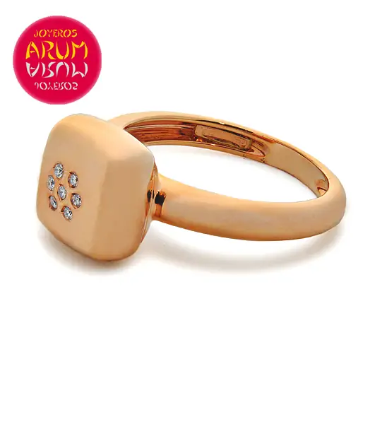 Ring 18K Rose Gold with Diamonds 0,05 ct RAJ437/1 "SOLD"