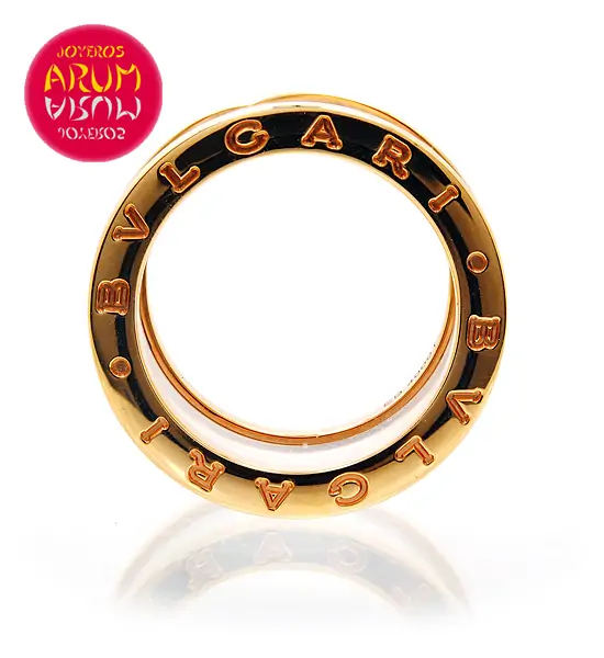 Bulgari B.Zero1 Ring Rose Gold and White Ceramic RAJ695/2 "SOLD"