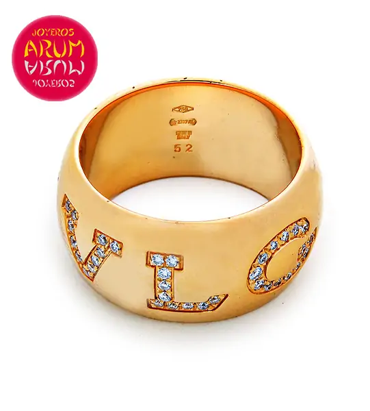 Bulgari Ring Monologo Gold & Diamonds RAJ592/2