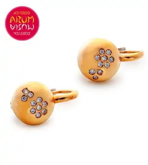 Earrings 18K Rose Gold with Diamonds 0,12 ct RAJ428/1 "SOLD"