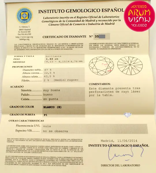 Diamond for Investment 1,93 ct. RAJ686/2 "SOLD"