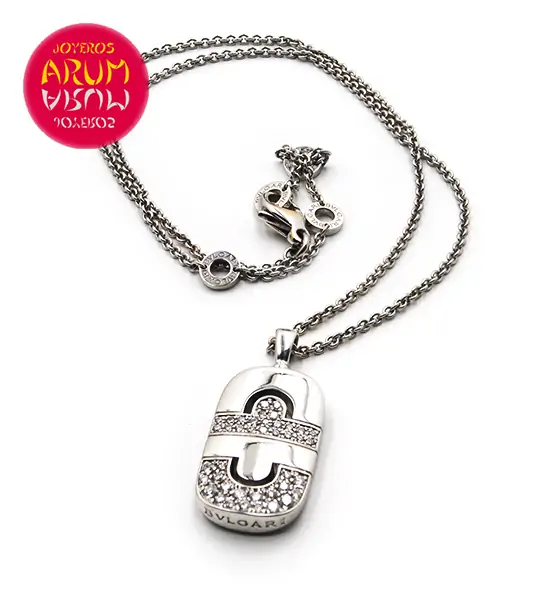 Bulgari Parentesi Pendant with Chain Gold & Diamonds RAJ818 "SOL