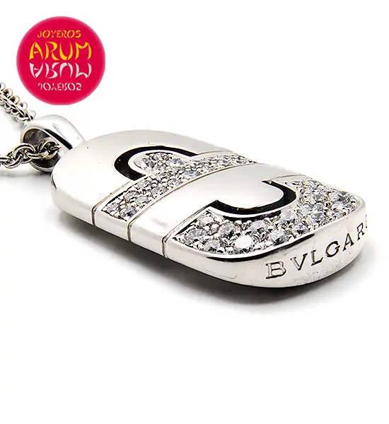 Bulgari Parentesi Pendant with Chain Gold & Diamonds RAJ818 "SOL