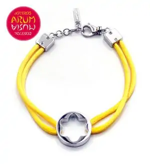 Montblanc Bracelet Silver & Silk RAJ725 "SOLD"