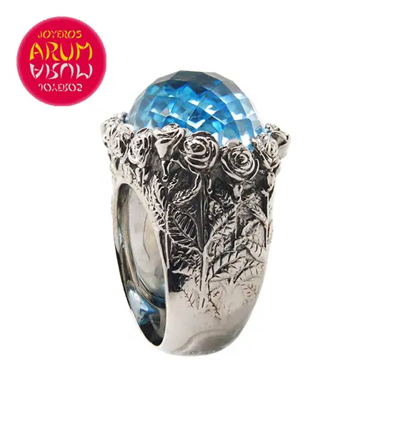 Carrera y Carrera Ring Blue Topaz RAJ854 "SOLD"