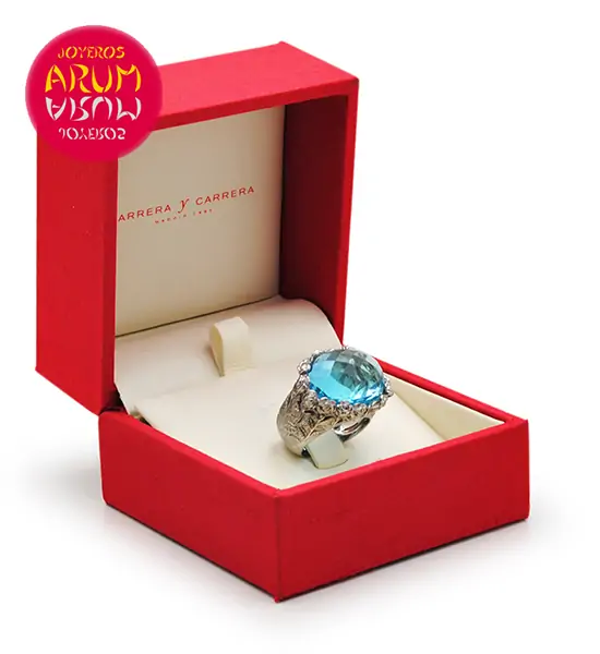 Carrera y Carrera Ring Blue Topaz RAJ854 "SOLD"